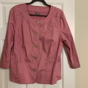 Pale pink casual blazer